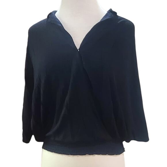 Anthropologie Tops - Anthropologie Postmark women's XS/S black dolman sleeves top